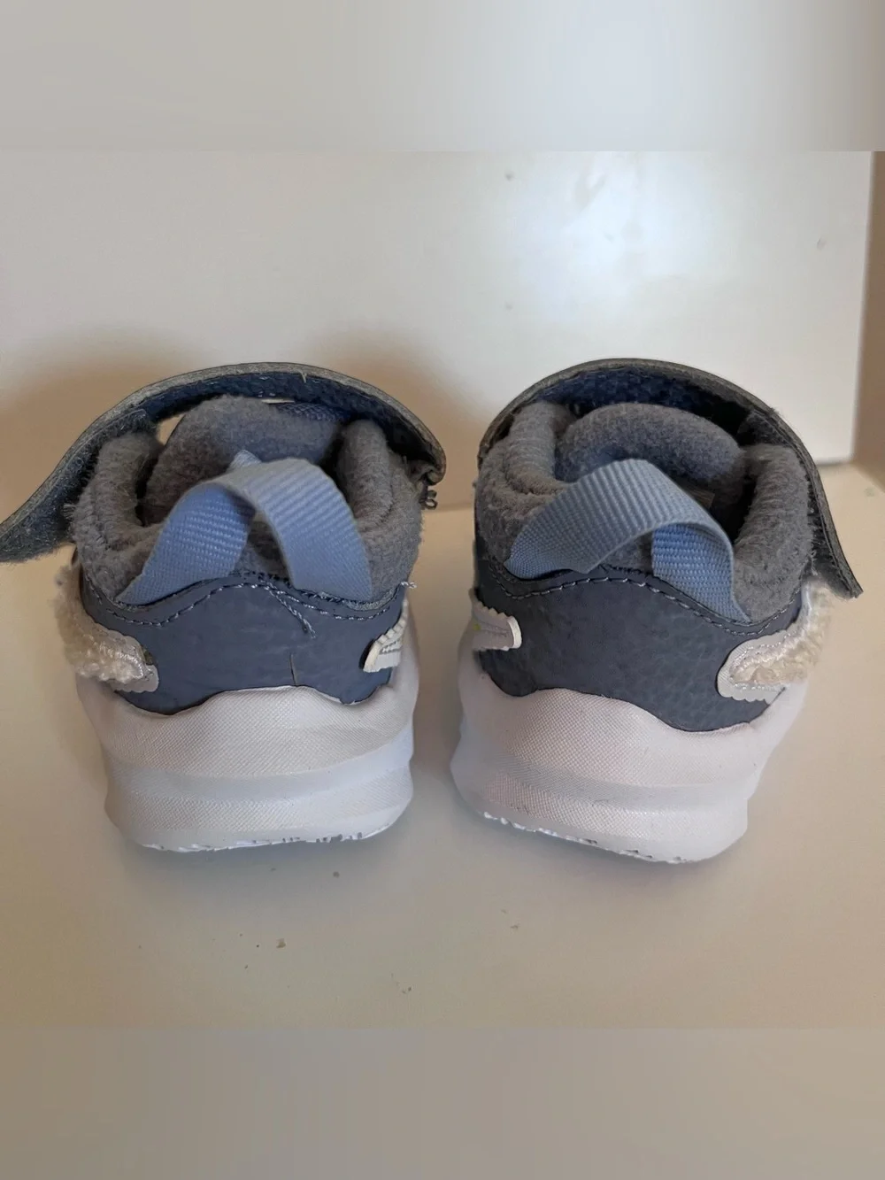 Nike Team Hustle D 10 Dream (TD) Toddler 3C Sneaker Strap Mesh Gray/White